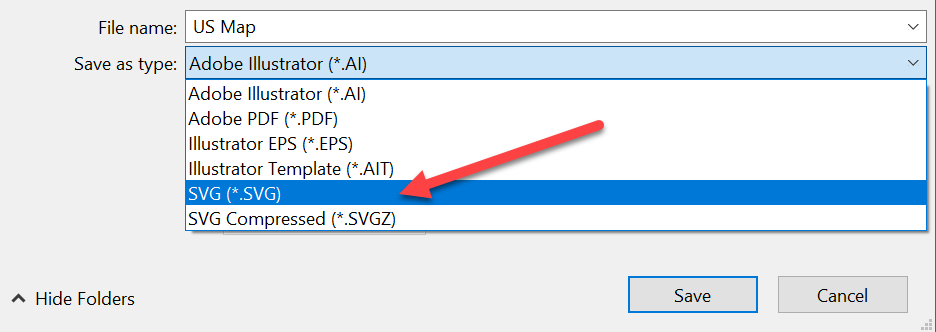 save as SVG